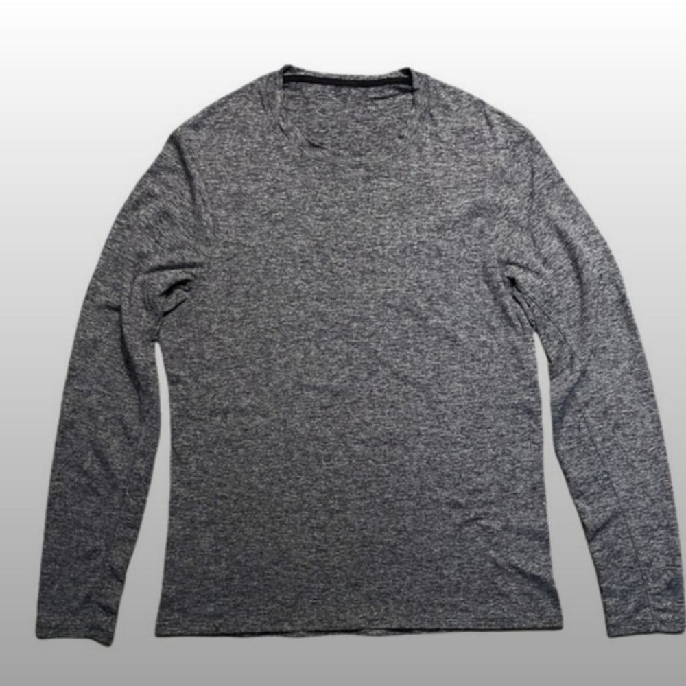 Lululemon Drysense Mesh Long Sleeve - Heathered Black Size Large